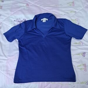 Express Royal Blue Short Sleeve Top